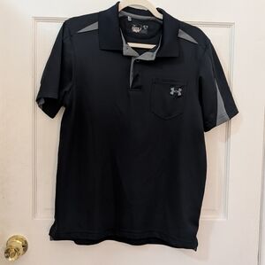 Under Armour Men's Size M Black Polo Shirt